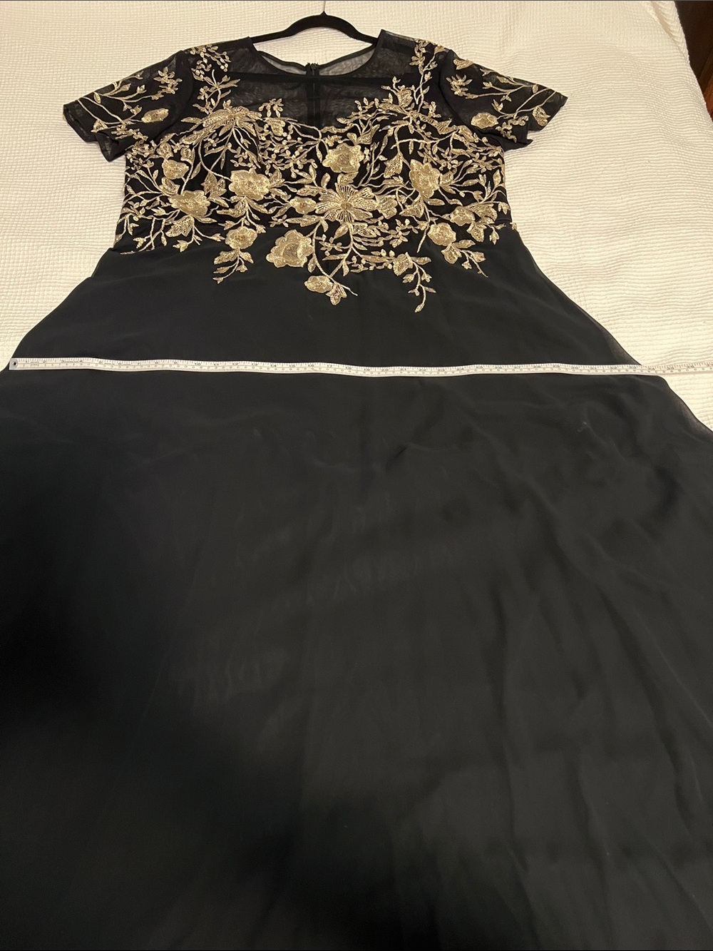 Betsy & Adam Black and Gold Floral Dress/gown
Full length - Picture 10 of 16